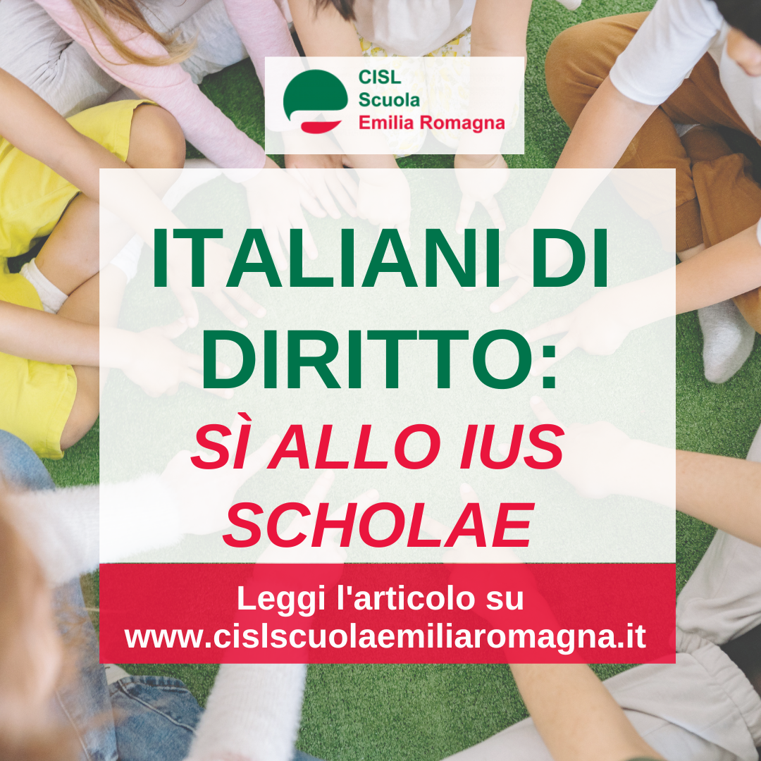 ITALIANI DI DIRITTO: SÌ ALLO IUS SCHOLAE